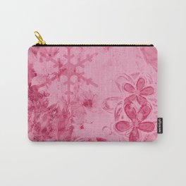 Rose Water Pink Splashes - Digital Abstract Texture Carry-All Pouch | Grunge, Crimson, Pink, Graphicdesign, Abstract, Photoshoptexture, Flakes, Rose, Paintflakes, Freshpink 