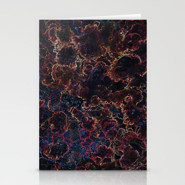 Black Space and Nebula  #space #nebula Stationery Cards