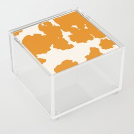 Orange Cowhide Spots Acrylic Box