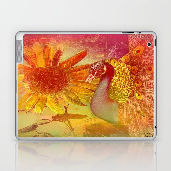 :: Sunflower and Ruebin the Royal Peacock :: by Gale storm and Joe Ganech Laptop & iPad Skin