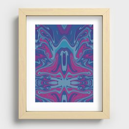 Symmetrical liquify abstract swirl 06 Recessed Framed Print