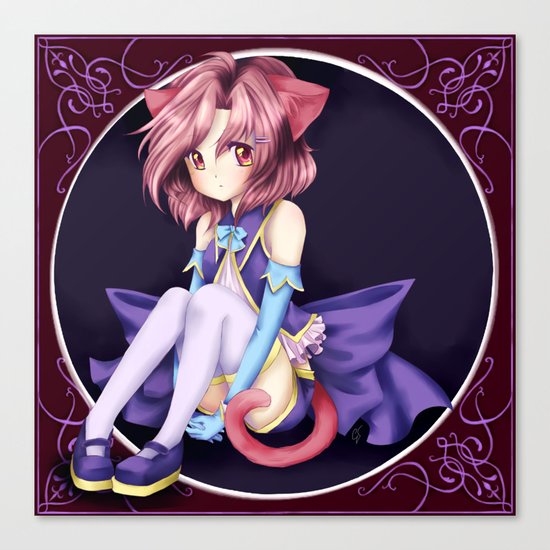 Catgirl Canvas Print