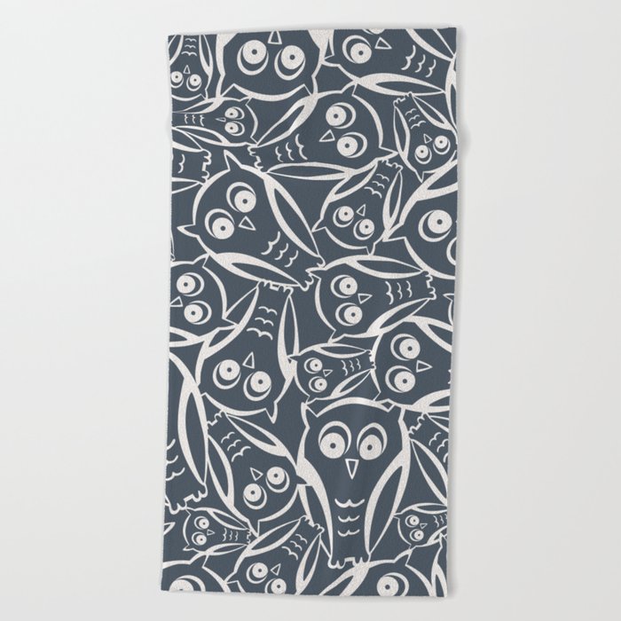 Night Owl Beach Towel