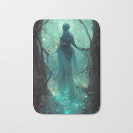 The Blue Lady Bath Mat | Blue, Dryad, Lady, Peace, Enclave, Magical, Doorway, Graphicdesign, Witch, Dimension 