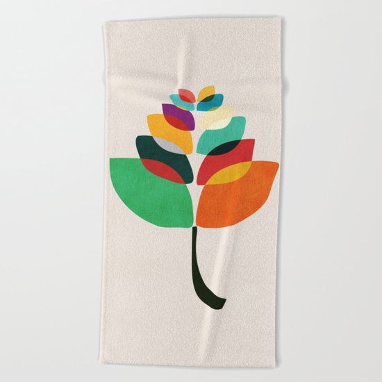 Lotus flower Beach Towel