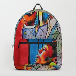 Zoe Saldana Backpack | Puertorican, Gamora, Businesslady, Watercolor, Business, Guardian, Uhura, Saldana, Zoesaldana, Painting 