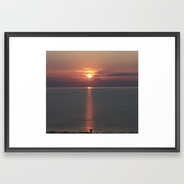 The unknown lovers, at sunrise Framed Art Print