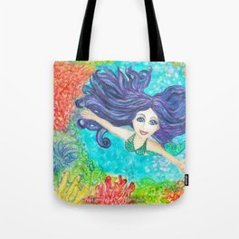   My Mermaid Friend Makielia Tote Bag