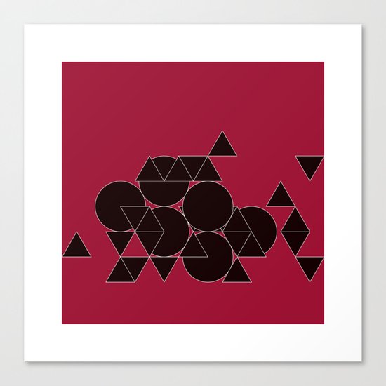 #312 Weightless construction site – Geometry Daily Canvas Print