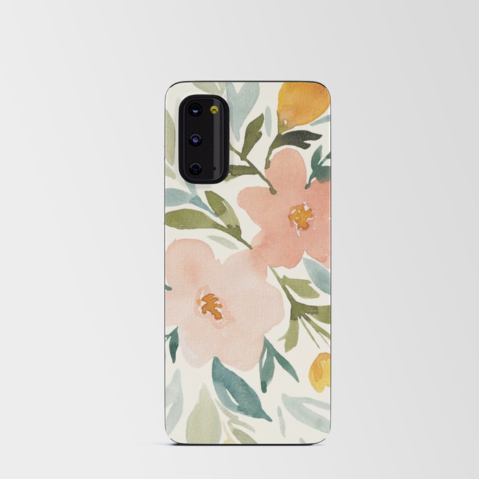 Watercolour flowers bouquet  Android Card Case