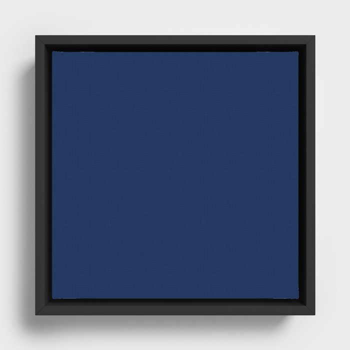 Night Blue Framed Canvas