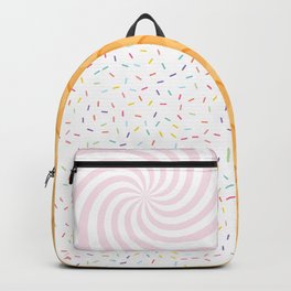 Two Scoops Backpack Backpack | Swirl, Graphicdesign, Sprinkles, Weekend Bag, Girls, Pattern, Ice Cream, Tweens, School, Sleepover 