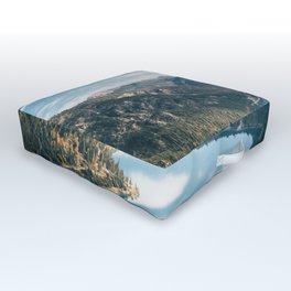 Mountain During Daytime Outdoor Floor Cushion