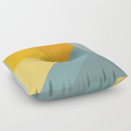 Abstract Mountain Sunrise Floor Pillow