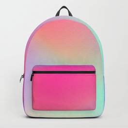 Vivid Gradient Backpack | Bright, Pop Art, Vector, Vivid, Hologram, Green, Digital, Pattern, Pink, Holographic 