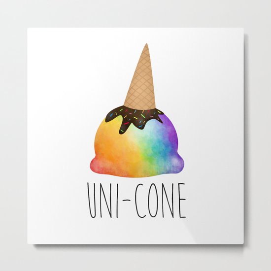 Uni-cone Metal Print