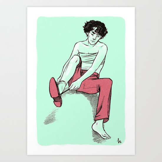 Getting ready Art Print