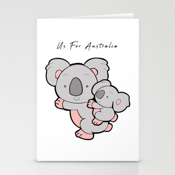 Koala -  Us For Australia Stationery Cards