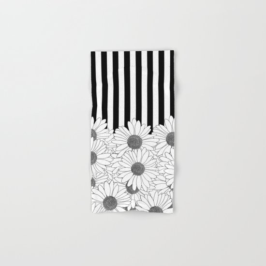Daisy Stripe Hand & Bath Towel