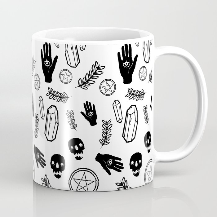 Skull Pattern - Whiteskull Coffee Mug