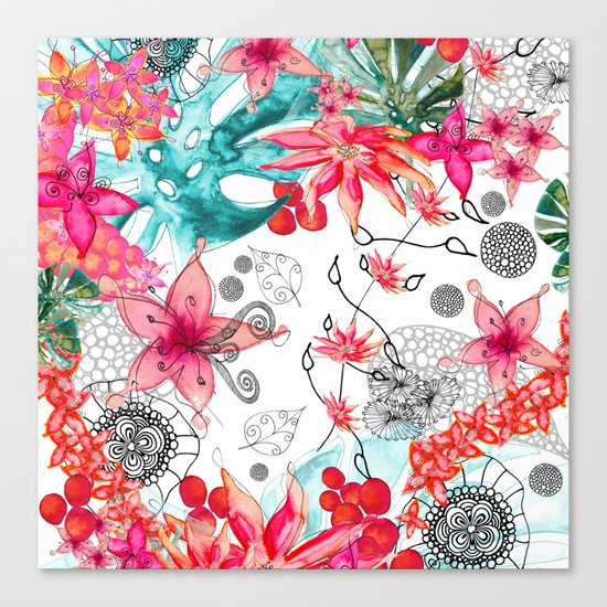 TROPICAL GARDEN Canvas Print