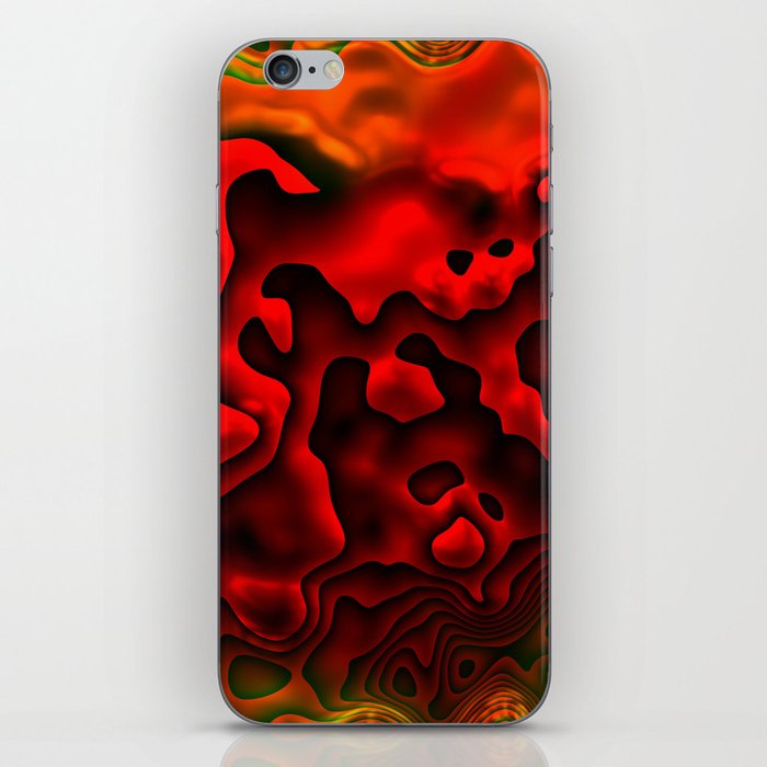 Red Shapes iPhone Skin