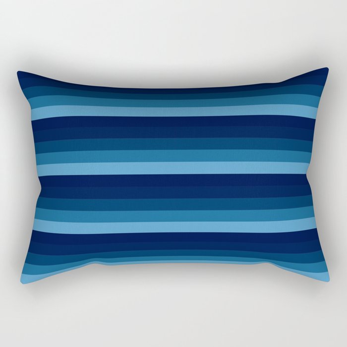 Classic Blue stripes Rectangular Pillow