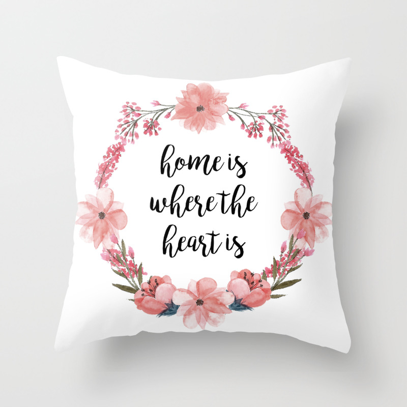 Home Is Where The Heart Is Throw Pillow By Catmustache Society6