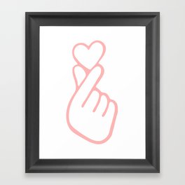 HEART HAND Framed Art Print