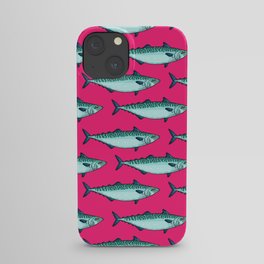mackerel pattern iPhone Case