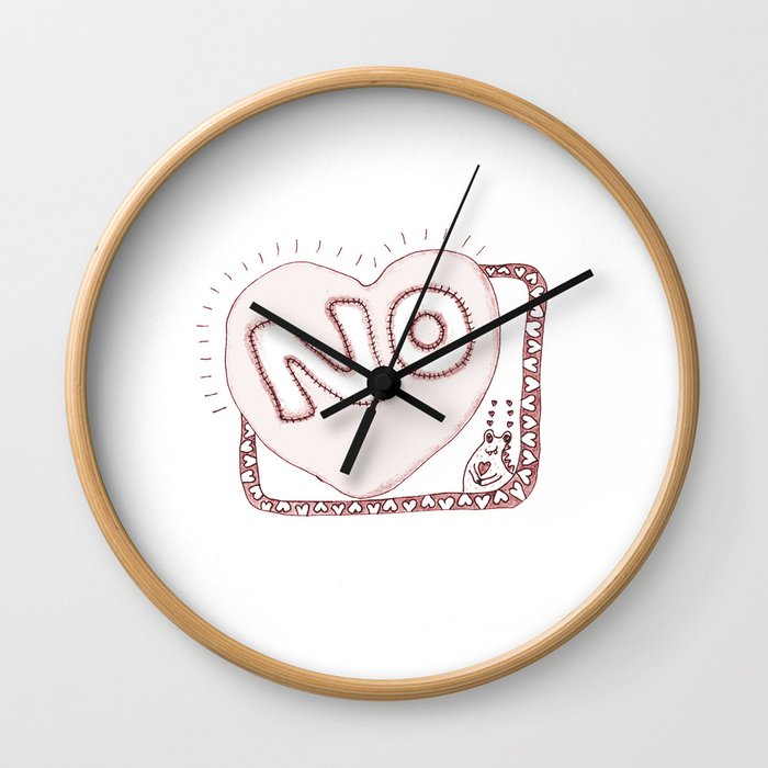 Learn to say NO Wall Clock