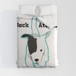 "Jack Attack" Running Jack Russell Terrier  Comforter