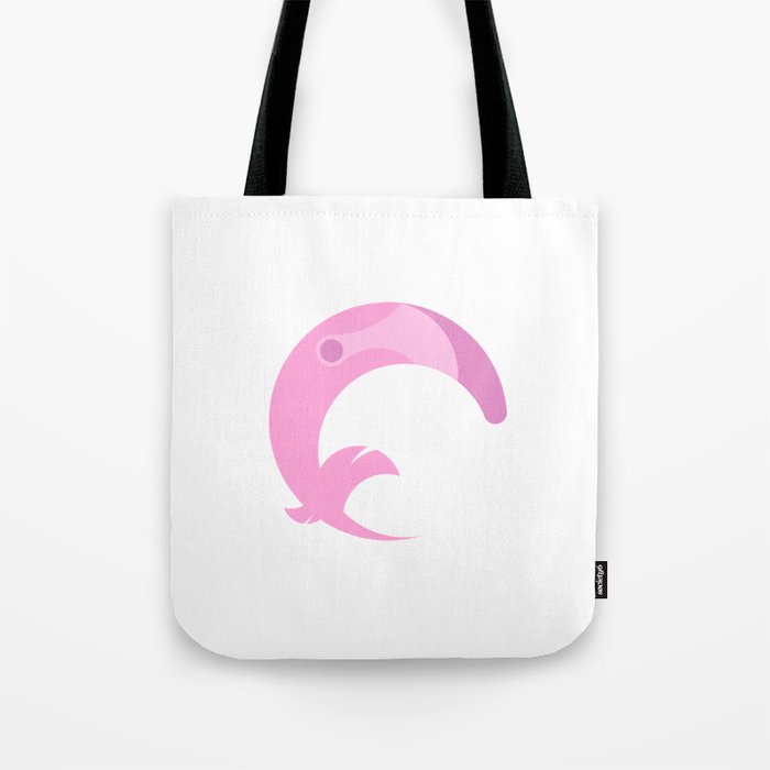 F for Flamingo Tote Bag