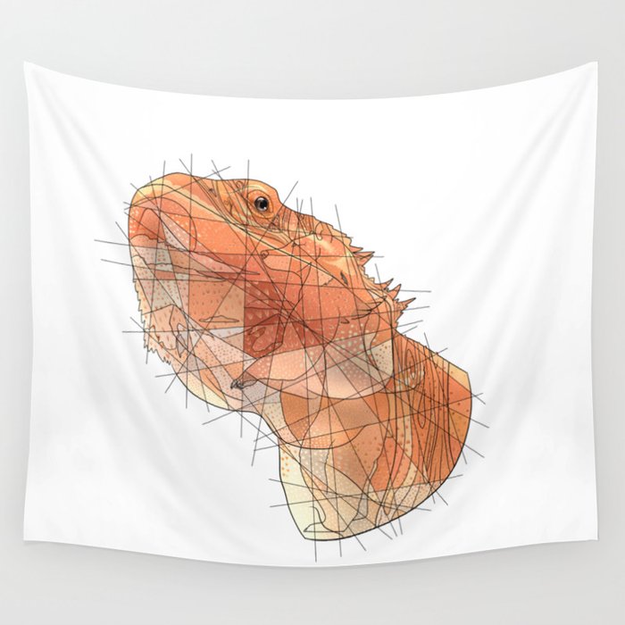 Calcifer the Bearded Dragon Wall Tapestry
