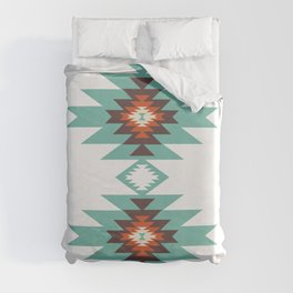 Southwest Santa Fe Geometric Tribal Indian Abstract Pattern Duvet Cover