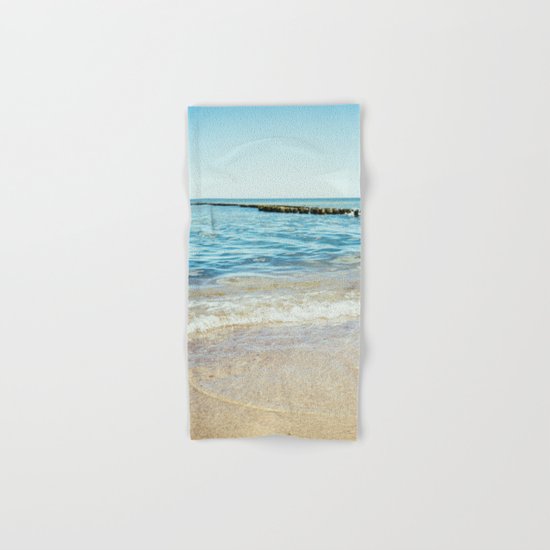 Wave Closeup At Blue Sea Hand & Bath Towel