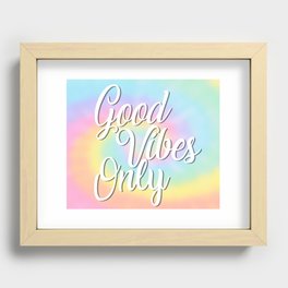Good Vibes Only Recessed Framed Print