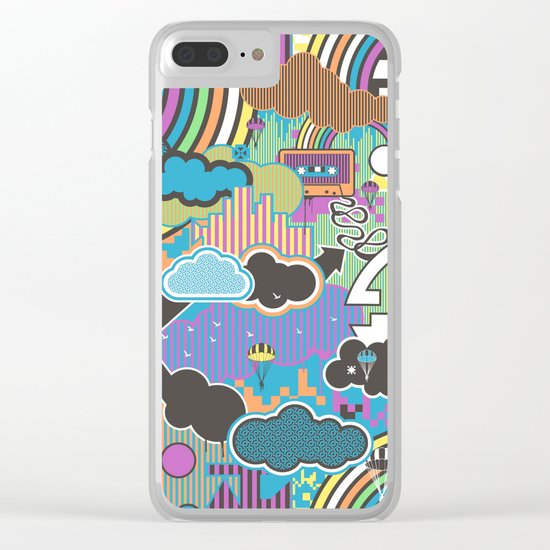 Love Robot Clear iPhone Case