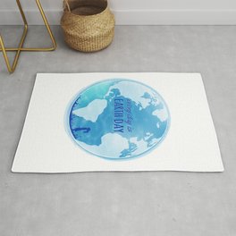 Every Day Is Earth Day - Blue 04 Rug