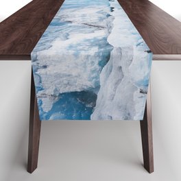 Argentina Photography - Beautiful Icebergs In Southern Argentina Table Runner