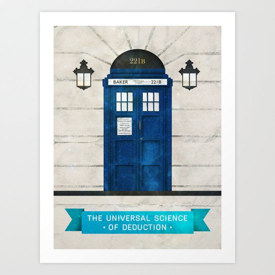 Doctor Who & Sherlock Art Print