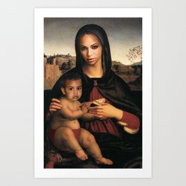 Bey and Blue  Art Print