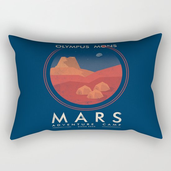 Mars Camp Rectangular Pillow