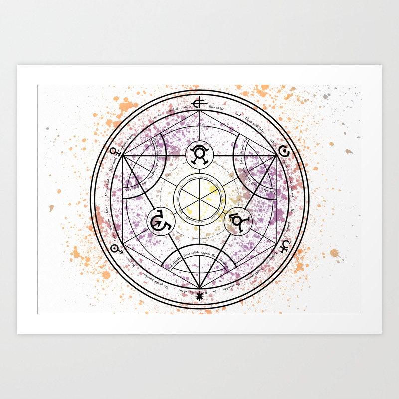 Transmutation Circle Fullmetal Alchemist Art Print By Maxiposters Transmutation Circle Fullmetal Alchemist Art Print By Maxiposters