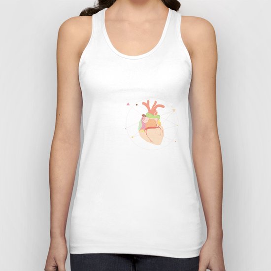 Heart Unisex Tank Top
