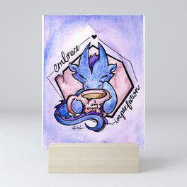 Embrace Imperfection - I Am Enough - Skorchie the Dragon Mini Art Print