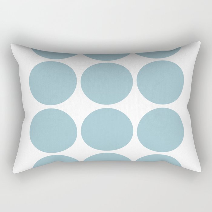 Teal Geometric Art Rectangular Pillow