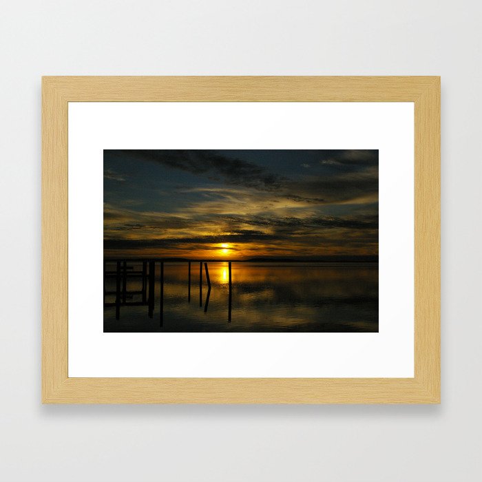 Sunset in Havre de Grace Framed Art Print