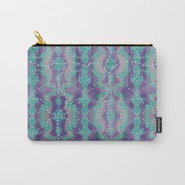 Teal and Purple boho pearls Carry-All Pouch