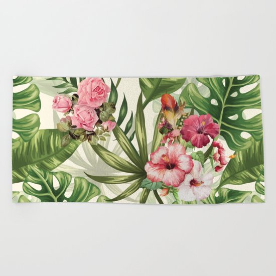 Tropicana Pattern Beach Towel